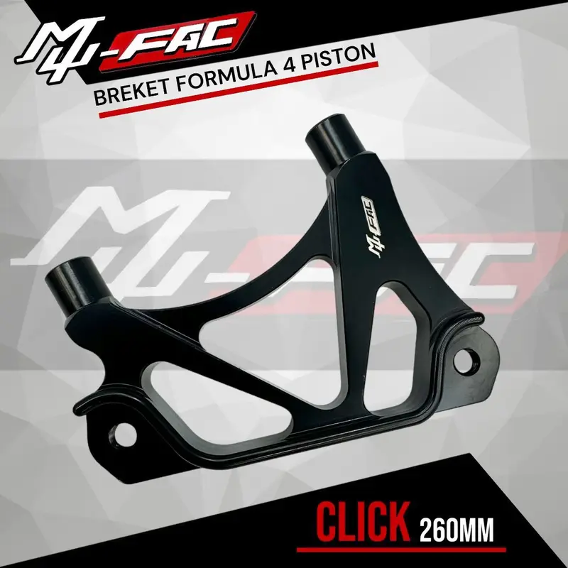 BREKET KALIPER FORMULA 4 PISTON MUFAC VARIO MIO BEAT NMAX AEROX PCX NOUVO VIXION SONIC WAVE 110 2