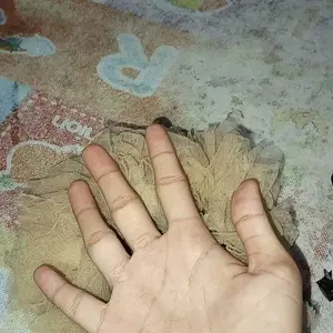 Cepolan viral anti pusing uk 20 bahan tile / scrunchie hijab bervolume kain toska cepol rambut Karet Kunciran tulle kream