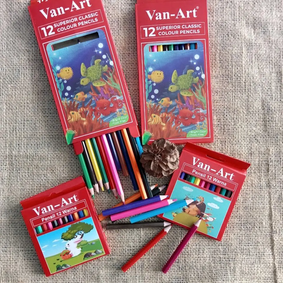 Van art/Pensil warna isi 12 pcs