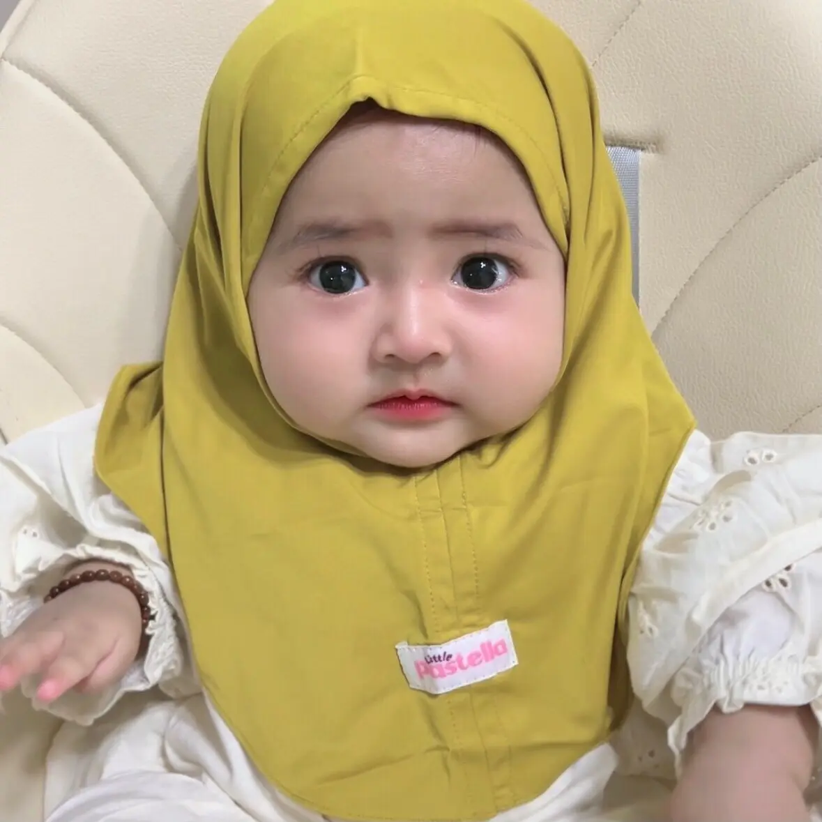 Little Pastella - Mecca Hijab Newborn | Hijab Bayi Baru Lahir | Hijab Bayi 0-12 bulan bahan jersey