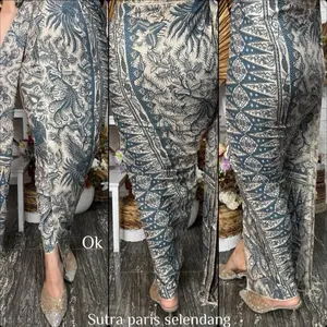 Sutra paris set selendan motif terbaru