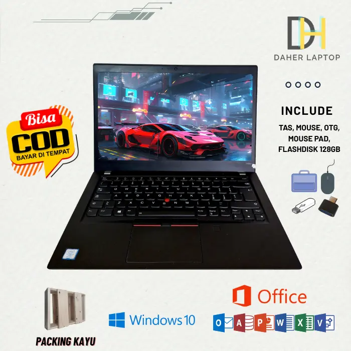 L3N0V0 Th1nkp4d T480s Touchscreen Core I7 gen 8 Ram 16gb Ssd 256gb ( Bisa COD Bayar Di Tempat )