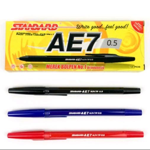 (3 pcs balpoin)Balpoin standar AE7/balpoin standar/pulpen standar AE7/pen standar/pen AE7/balpoin 2