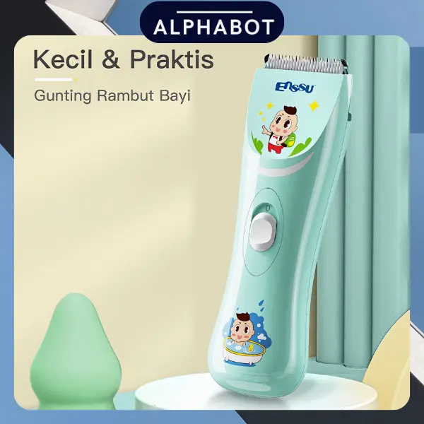 ENSSU Alat Cukur Rambut Bayi Elektrik Waterproof Hair Clipper Alat Pemangkas Rambut USB Charger Dengan Kebisingan Rendah Waterproof ES920E