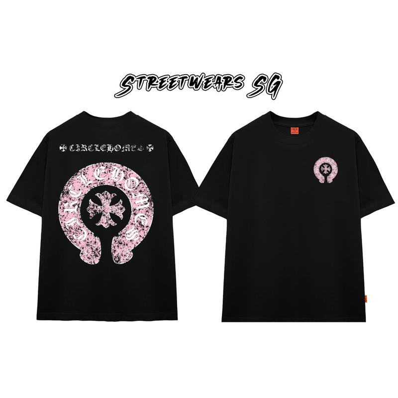 Áo Thun Circle Horseshoe Marble Pink Circle Homes Cotton Cao Cấp Form Rộng - Streetwears SG