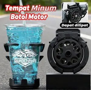 Holder Gelas Motor/Tempat Botol Minum Spion Motor Tempat Minum Sepeda Gunung/holder Botol Minum Sepeda/Tempat Gelas Air Motorcycle
