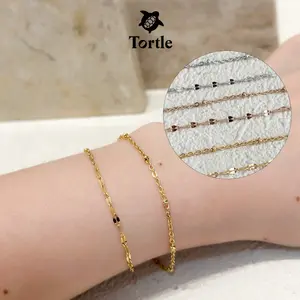 TORTLE - Gelang Titanium 2 Layer Wanita HARPER | Perhiasan Gelang Mewah Fashion Premium Simple Bracelet Aesthetic