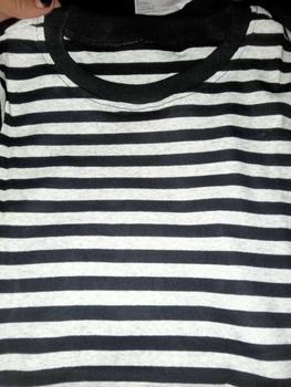 Product Review of kaos stretch leher kru bergaris merah from A**_ 0