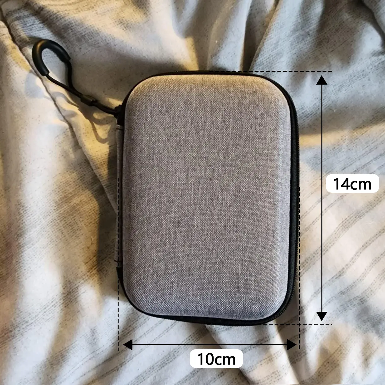 NovaMart Headphone Storage Bag Mobile Hard Drive Bag Charger Data Cable Storage Box Bluetooth Headphone Bag Hard Drive Case Carrying Bag Storage Organizer Multi-Purpose Shockproof Universal Carry Pouch Compatible