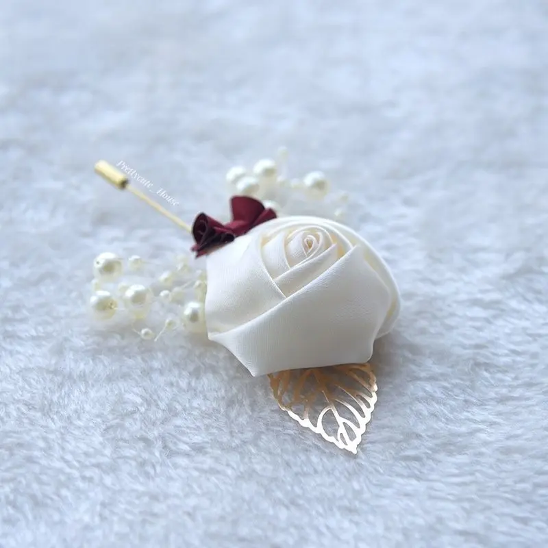 Corsage Jas / Buttonnoire / Bros Bunga Tuspin Hiasan /Flower brooch for Groom 3