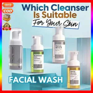 MS GLOW FACIAL WASH FACIAL BRIGHTENING BLEMISHES Acne Fwash WHITECELL DNA Fwash