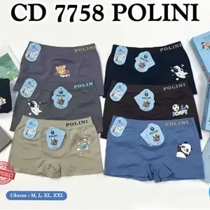 Promo 3,6,12Pcs Polini Celana Dalam Model Boxer Anak Cowok Laki Laki