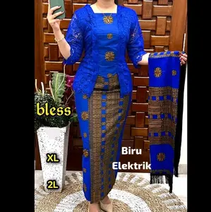 Setelan Etnik Mix Renda Pakai Selendang.