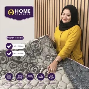 HOME STATIONS - (160,180) KASUR LANTAI BAGUS CUCI GUDANG TEBAL 2-3 CM - WARNA/MOTIF RANDOM