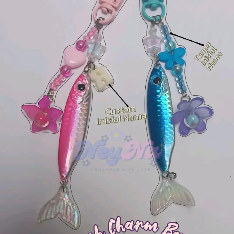 Bag Charm gantungan Tas ikan 0