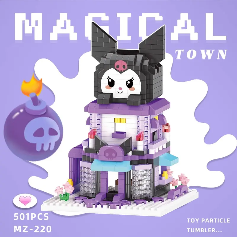 Mainan Balok Susun Partikel Kecil Mainan Anak Kartun Mainan Edukasi DIY 3D Puzzle Nano Block 4