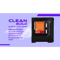 Gambar CASING CUBE GAMING BALVEER - Mid Tower mATX Case Tempered Glass dari Techno Computer Bali Kota Denpasar 5 Tokopedia