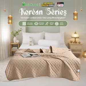 RAJA Selimut Saja Korean Style Warna Polos Halus & Lembut Kain Microtex / Bedcover Only 120x200 160x200 180x200 [12]