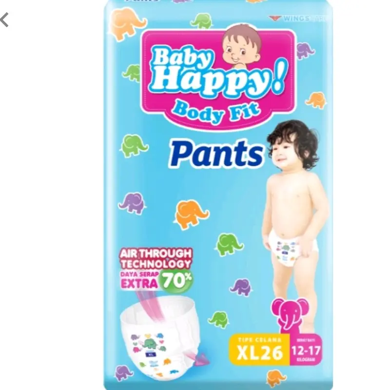 (Promo 12.12) Baby Happy S38+2 M32 L28 XL26 XXL24 Diaper Popok Bayi Kering 3