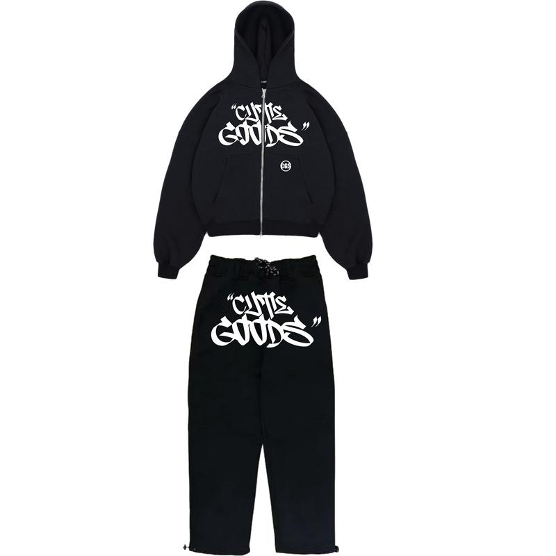 CUTEGOODS.id - Baggy pant Flecee 280 GSM Celana Skena Baggy Pant Unisex 3