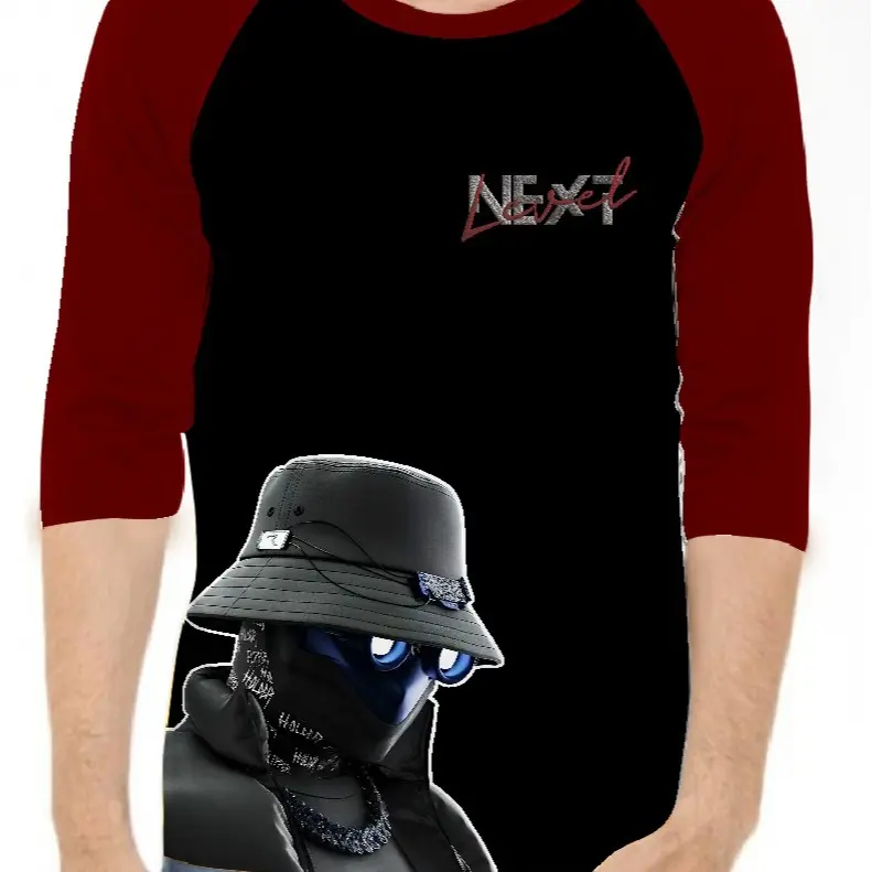 KAOS RAGLAN PRIA SABLON HACK \ KAOS RAGLAN PRIA LENGAN 3\4, ATASAN PRIA / KAOS MURAH / KAOS DISTRO / KAOS SIMPLE / T-SHIRT PRIA 5