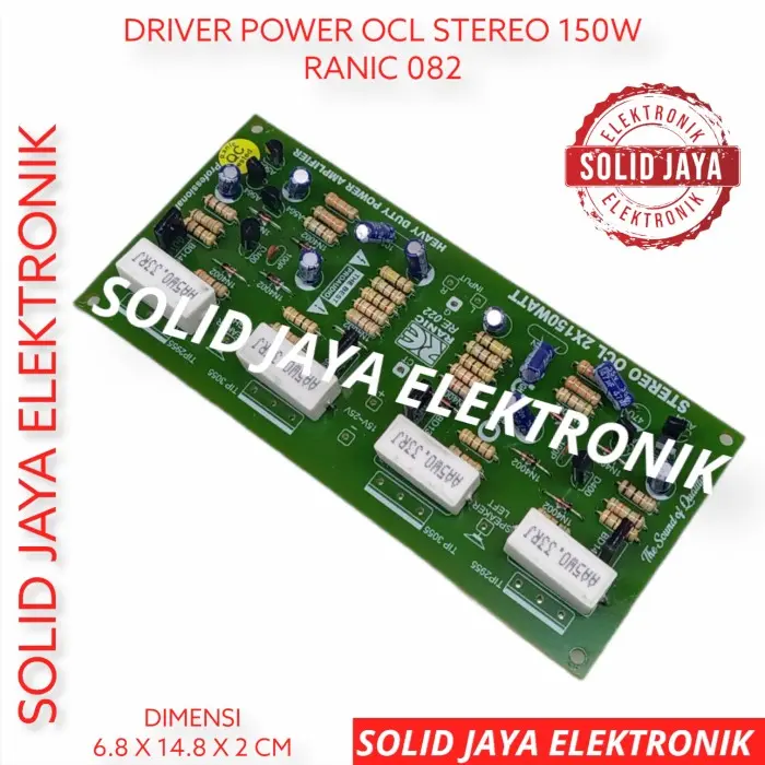 KIT DRIVER OCL 150W X 2 POWER AMPLIFIER STEREO AUDIO AMPLI RANIC 082 1