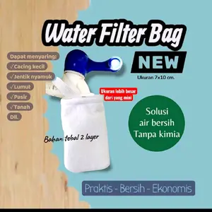 Filter Penyaring Air Keran Praktis 7x10 cm Tanpa Kimia Air Bersih Alami Mudah Digunakan - Water