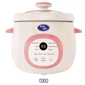 Slow Cookee Baby Safe Digital 1,5L - Slow Cooker MPASI baby - Full pilihan menu