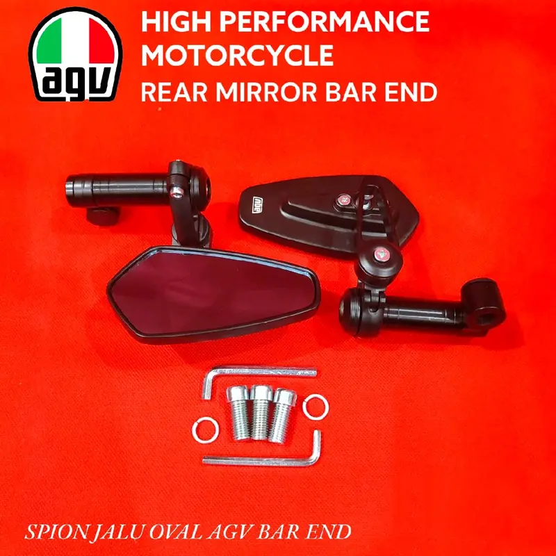 Spion tomok oval AGV octagon nmax aerox pcx adv vario beat vespa fazzio supra jupiter mio dll universal plus Baut Sepeda Motorcycle Accessories 6