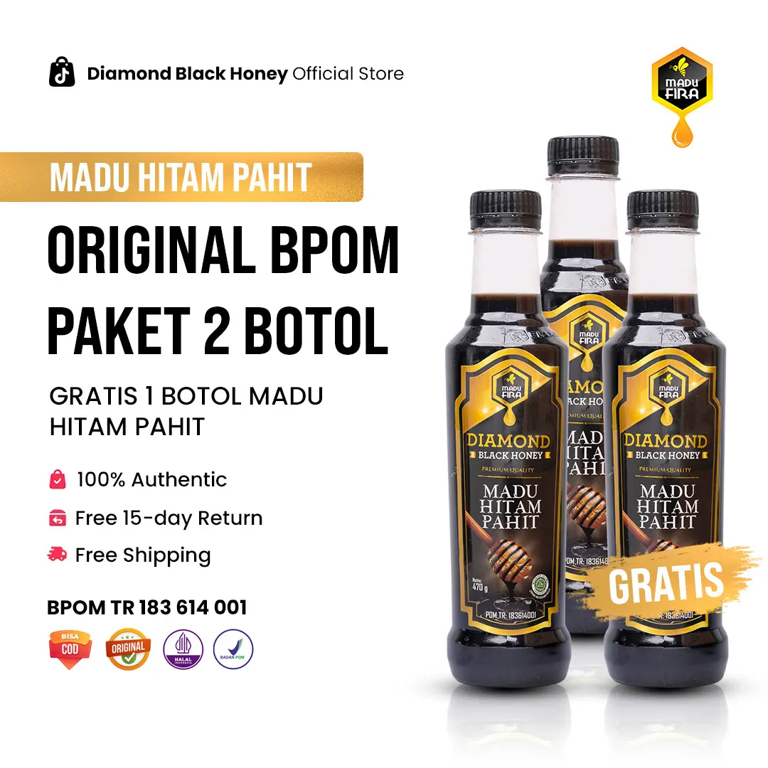 [PROMO] MADU HITAM PAHIT DIAMOND PAKET 2 BOTOL