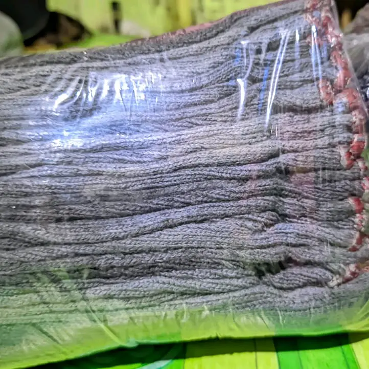 Sarung tangan kain rajut hitam B6 isi 1lusin/12pasang