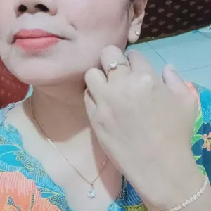 Set Dewasa Nagita isi gelang kalung cincin anting SET09UN Aksesoris Titanium Wanita Elegan warna kuning