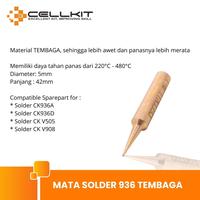 Gambar CELLKIT Paket Mata Solder 936 Tembaga (Lancip, Bengkok) dari CELLKIT Kota Surabaya 3 Tokopedia