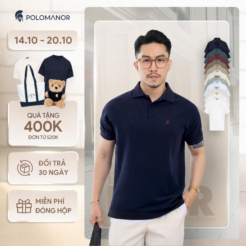 Áo polo nam cao cấp BASIC DIAMOND, chất liệu mới Cotton Diamond USA thanh lịch sang trọng - POLOMANOR