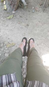 Product Review of Ando Sandal Wedges Jepit Wanita - Ando Nice Blink Hitam from C**9 1