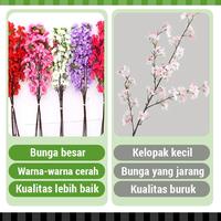 Gambar Batang bunga sakura buatan dengan 5 pilihan warna, dekorasi tanaman tiruan yang sangat mirip - Pink, 10 Strip dari Dekorasi Tanaman Buatan Kab. Tangerang 4 Tokopedia
