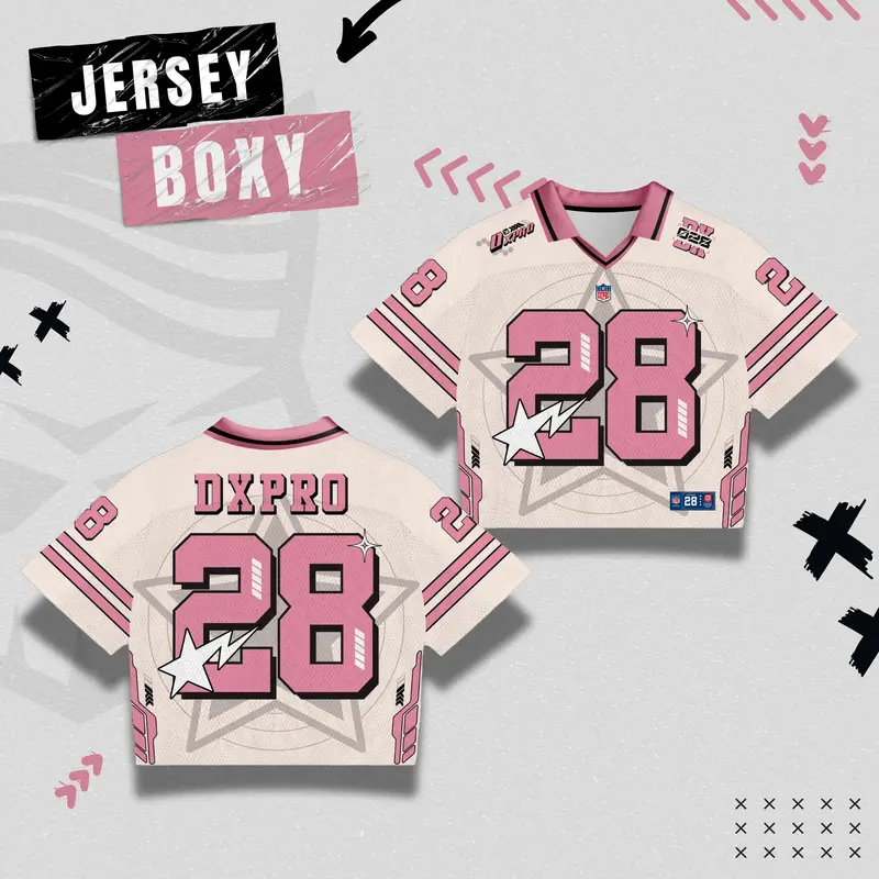 DXPRO 28 Pink Series Jersey Boxy Unisex FS 0