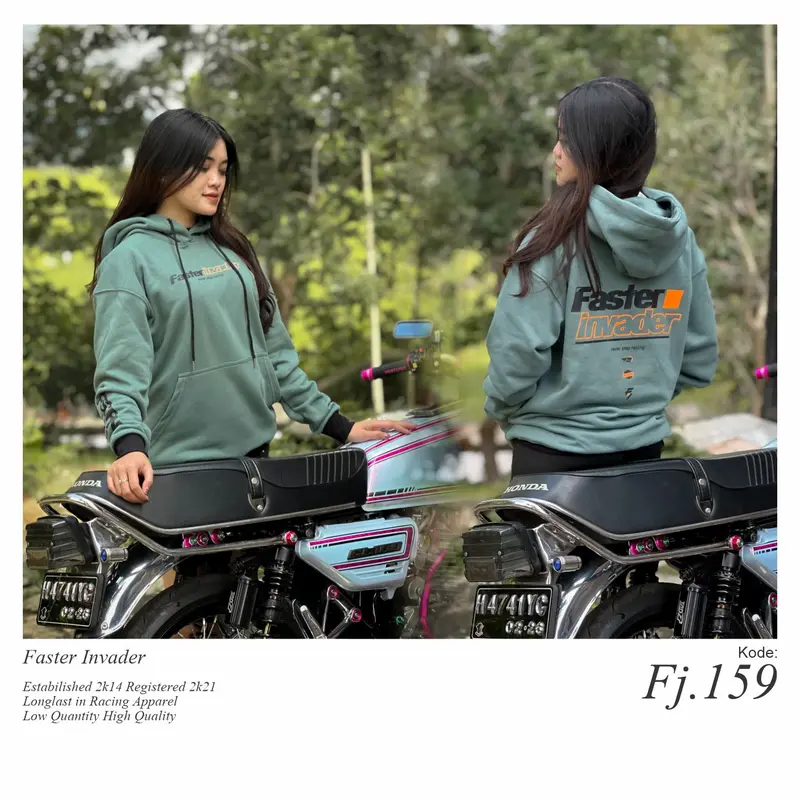 Jaket faster invader sage green FJ 159 0