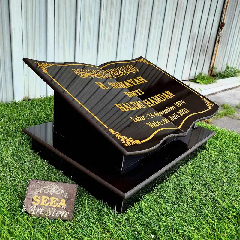 SEEA-BATU NISAN MAKAM BUKU 30*40 FULL GRANIT TILE + PACKING KAYU 6