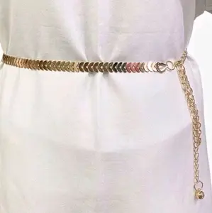 Belt Fashion/Gesper Sisik, Padi, Mutiara Ikat Pinggang Rantai Elastis Aksesories Wanita