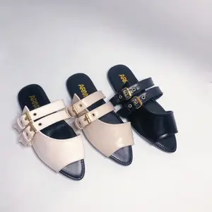 ARM • Best Seller! Flat Mules Slip On, Sandal Anak  Perempuan Elegan Double Gesper Nyaman Ringan Anti Slip