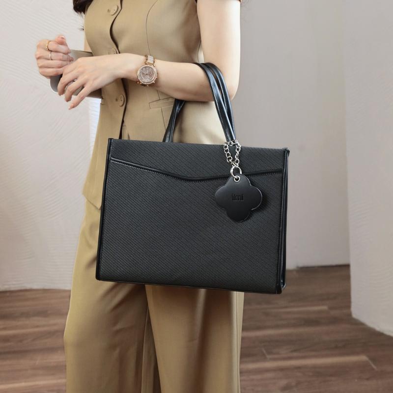 Túi xách nữ công sở (3 MÀU - Ngăn Lap Riêng) tote da size to đựng laptop 14 inch, A4 đi làm đi dạy thanh lịch SORA Limi Bags