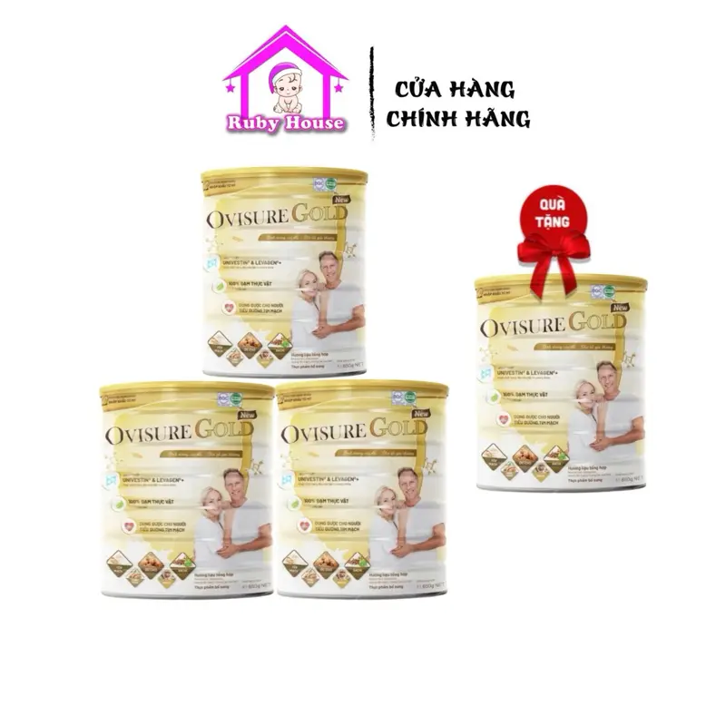 [Mua 3 tặng 1] Sữa hạt Ovisure lon 650g hỗ trợ xương khớp chắc khỏe