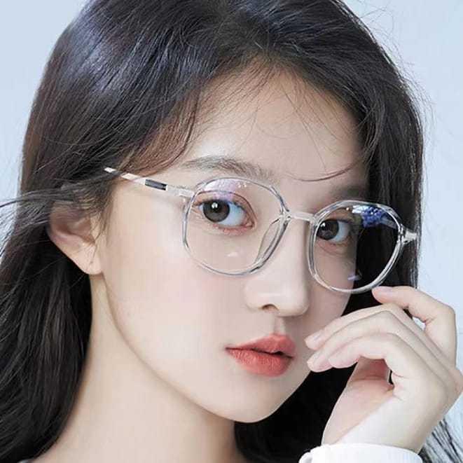 BISA COD Kacamata Photocromic Korea Anti Radiasi Blue Ray 2 In 1 Photochromic Gaya Korea Bentuk Bulat Oval Square Bahan Metal untuk Pria dan Wanita K15 8129 3