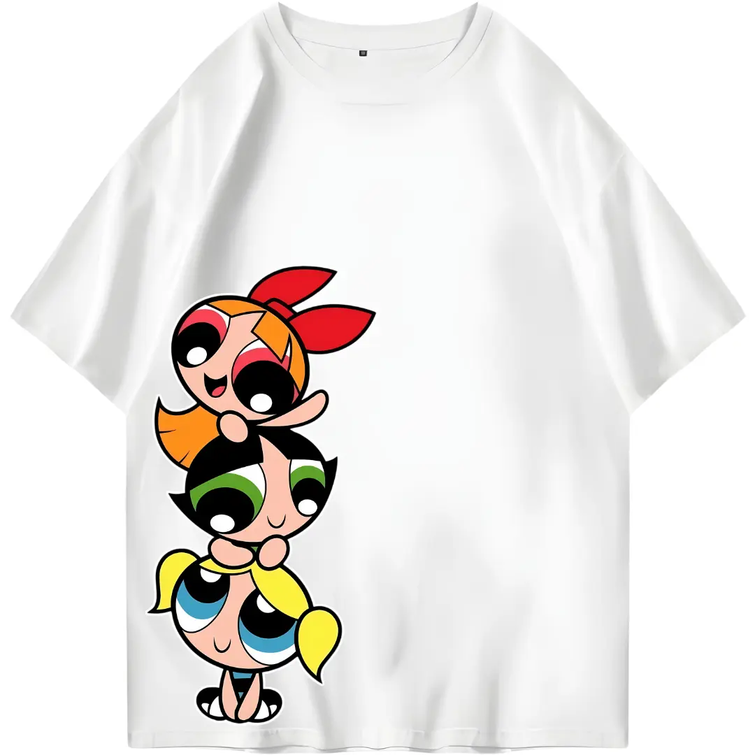 Kaos Tshirt Unisex Power Puff Girl Size M - 3XL