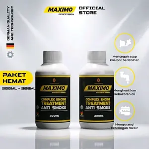 PAKET 2 BOTOL Maximo Engine treatment,  additive oil anti asap ngebul Car Kendaraan Mesin Oli