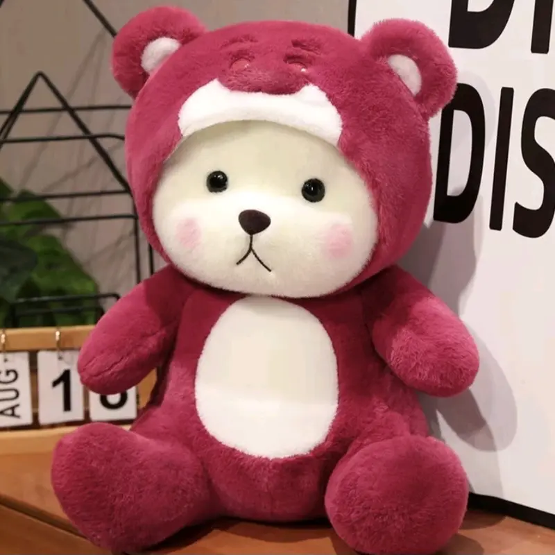 Bear costum lotso dan stit XL pake hodi bisa dilepas pasang sangat lucu dan menarik untul di mainkan bahan halus dan lembut uk 40cm Toys 3
