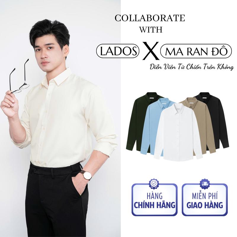  Áo sơ mi nam dài tay chất kate lụa LADOS - 5779 thời trang trẻ trung thanh lịch công sở 