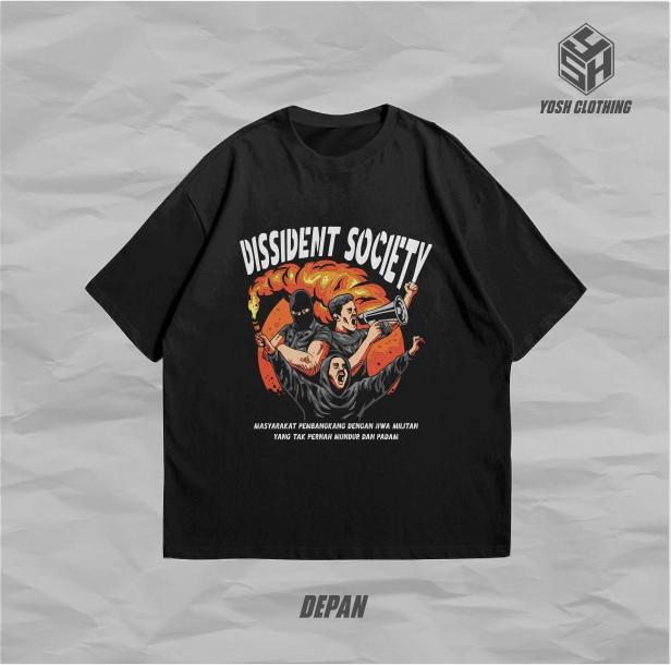 KAOS DISSIDENT SOCIETY - KAOS SUPPORTER PREMIUM - KAOS SEPAK BOLA PREMIUM - KAOS DISTRO PREMIUM Bahan Katun Combed 1