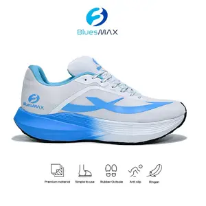 Blues Max Vortex 1.0 White Blue Sepatu Running Pria & Wanita Original Blues Max  Material Anti Slip Ringan